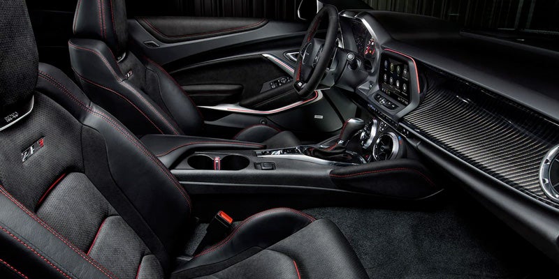 Seats and Interior of Camaro Car